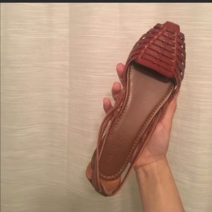 J Crew Huaraches Brown Leather Sandal Mexican